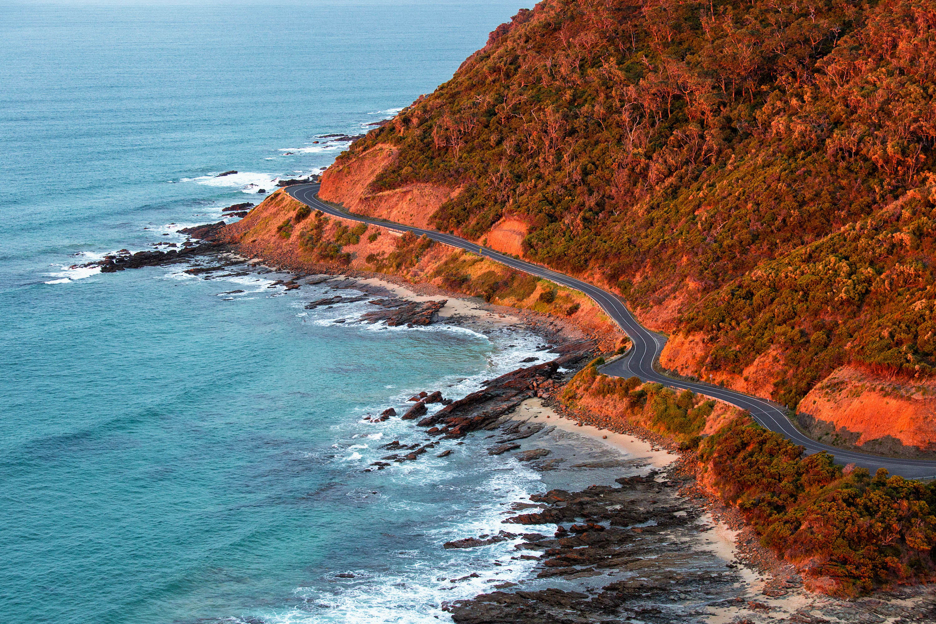 Dramatische Kulissen ber Die Great Ocean Road Nach Melbourne