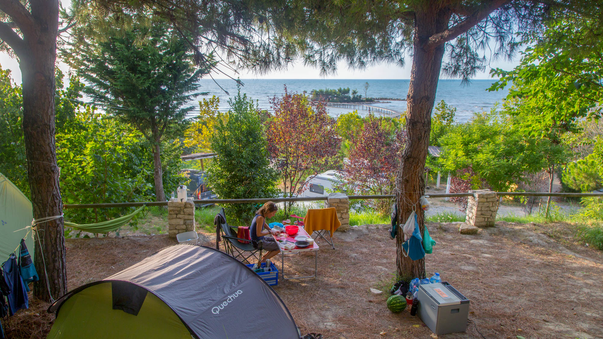 Am camping meer albanien Sommer 2016