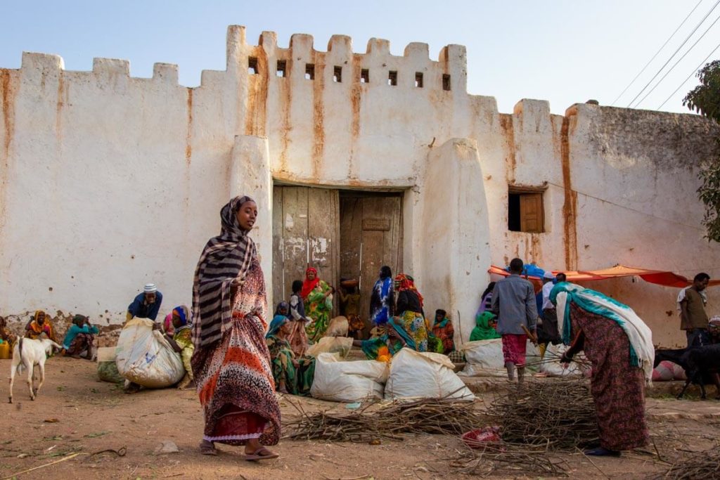 Stadtmauer in Harar - Äthiopien Reisebericht in Bildern