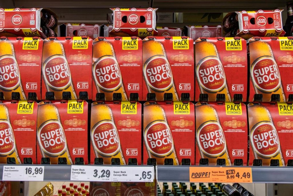 Reisekosten Portugal - Super Bock - So viel kostet ein Bier