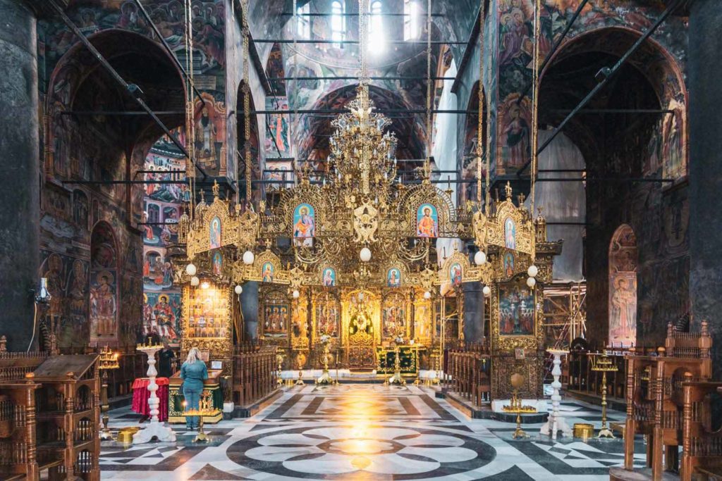 Rila Kloster Bulgarien Innenansicht Kirche Sweta Bogorodiza