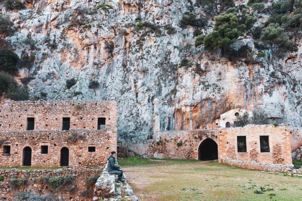 die Ruinen des Moni Katholiko in Chania, Kreta