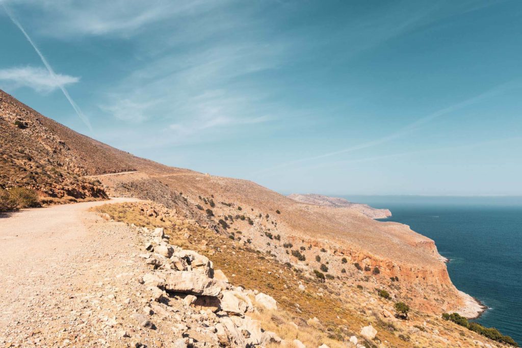 Raue Piste zur Lagune von Balos auf Kreta
