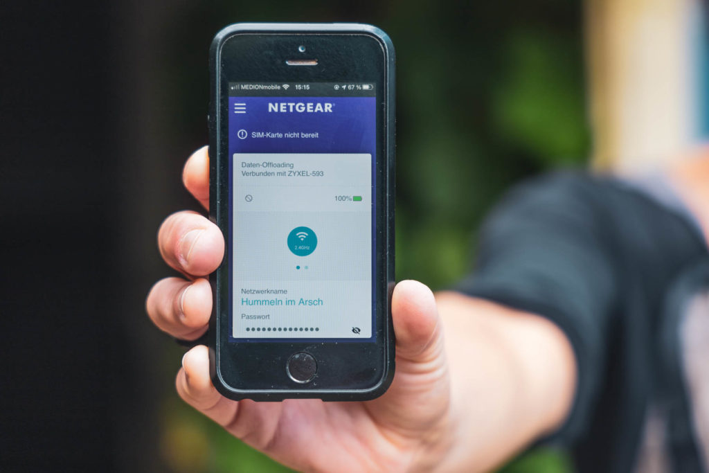 Netgear Mobile App auf dem iPhone