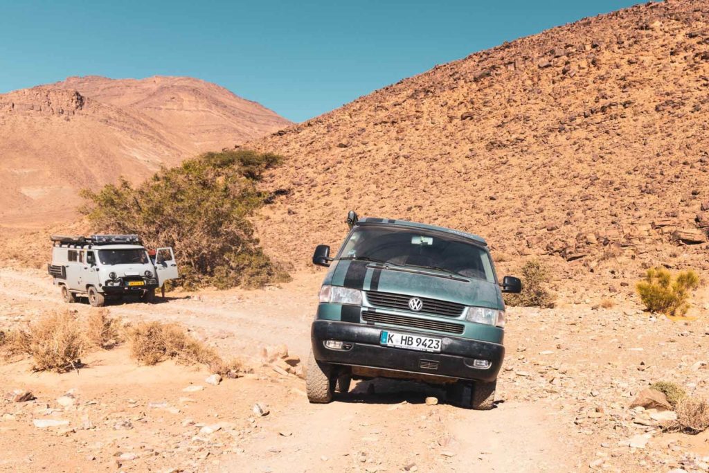 Offroad in Marokko mit dem VW T4 Syncro und der UAZ Buchanka