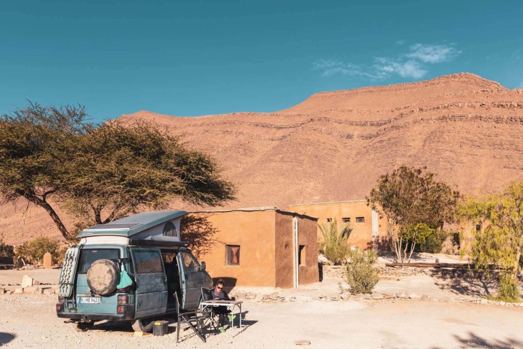 Marokko Roadtrip mit dem Wohnmobil Campingplatz Borj Biramane