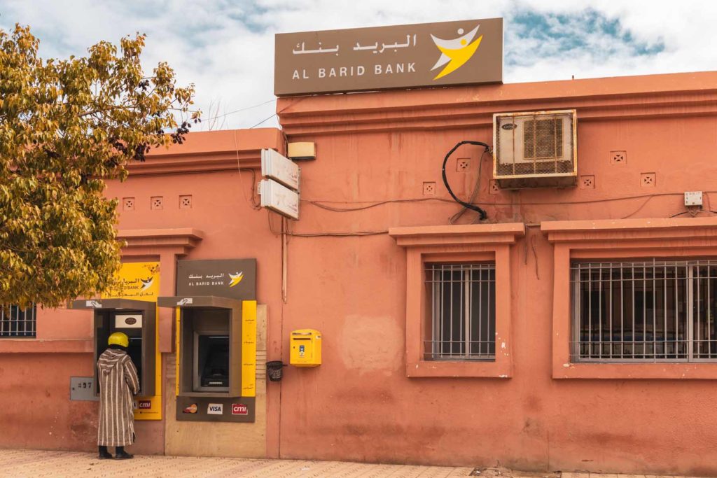 Geldautomaten der Al Barid Bank in Marokko