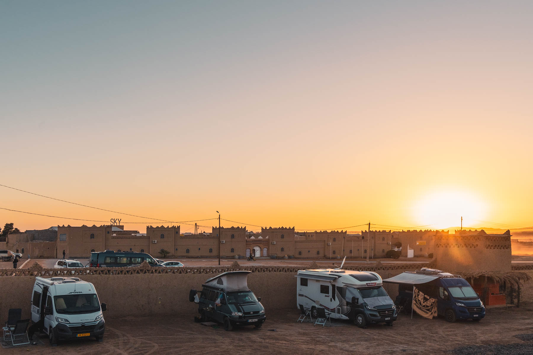 Überwintern in Marokko mit dem Wohnmobil - Campingplatz La Gazelle Bleue