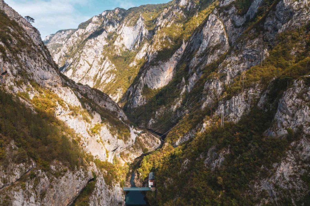 Blick in den Tara Canyon in Montenegro