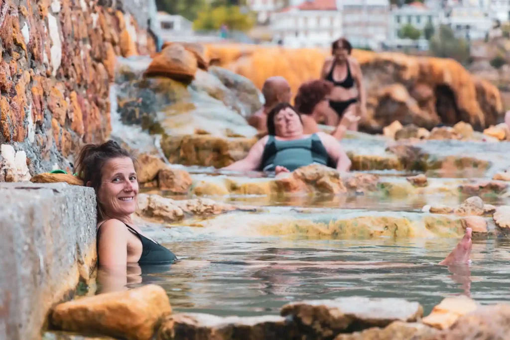 Baden in den heißen Quellen von Loutra Edipsou auf Euböa