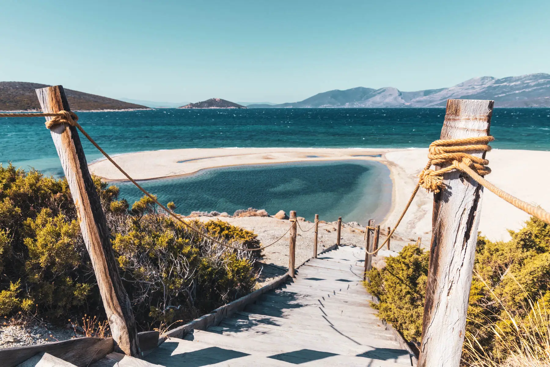 Euböa griechenlands zweitgrößte Insel - Blick auf Great Sand Beach Mamari